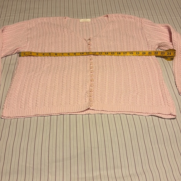 Pink cotton cottagecore sweater - Picture 7 of 10